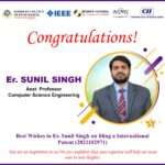 Faculty Achievement – Er. Sunil Singh